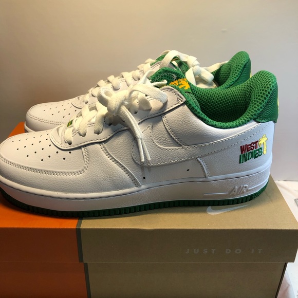 Size 9.5- Nike Air Force 1 Low West Indies 2022 New With OG Box Womens 11 Green - Picture 6 of 14